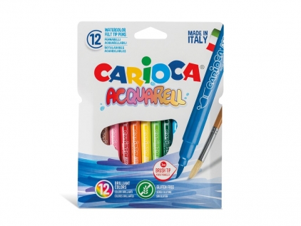 Creioane colorate si carioci Carioca Aquarell 12 buc/set