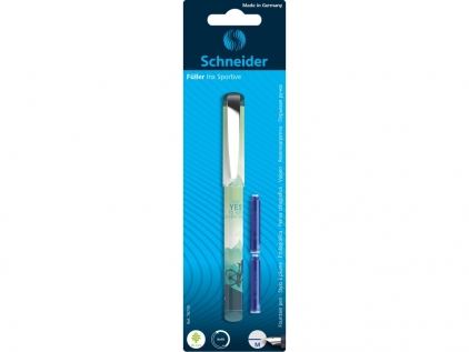  Stilou Schneider Inx Sportive verde cu 2 rezerve stilou cerneala