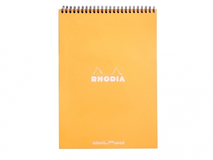 Blocnotes, caiete speciale Blocnotes A4 grafic 80 file spirala eco PEFC Maya® Rhodia Classic Orange