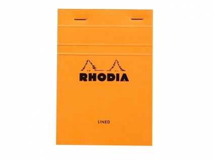 Blocnotes, caiete speciale Blocnotes A6 dictando 80 file capsat eco PEFC Rhodia Orange