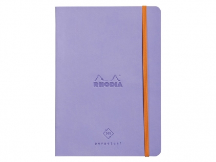 Calendare, agende, organizere Agendă A5 nedatată 64 file piele ecologica Rhodia Perpetual Clairefontaine Iris