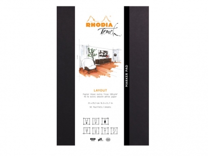 Blocnotes, caiete speciale Blocnotes A4+ grafic 50 file Rhodia Layout Touch