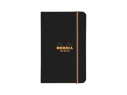 Calendare, agende, organizere Agenda A7+ nedatata matematica 60 file Rhodia Unlimited Clairefontaine Negru