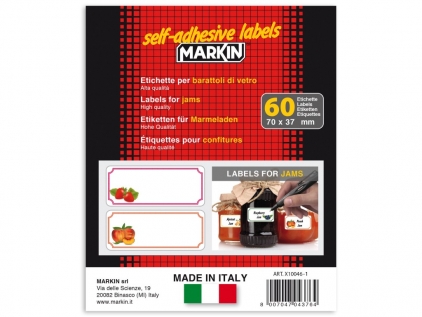 Etichete autocolante Etichete autocolante borcane 70 x 37 mm 60 buc/plic Markin