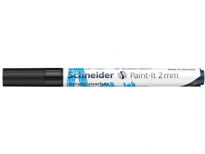 Markere cu vopsea, creta, speciale Marker cu vopsea acrilică Paint-It 310 2 mm Schneider Negru