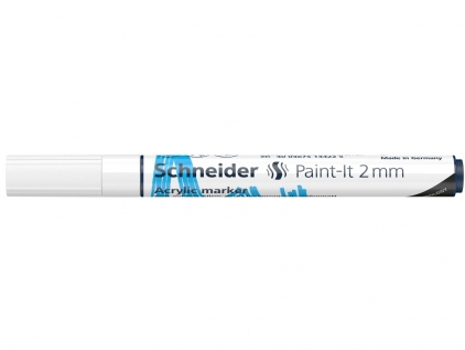 Markere cu vopsea, creta, speciale Marker cu vopsea acrilică Paint-It 310 2 mm Schneider Alb
