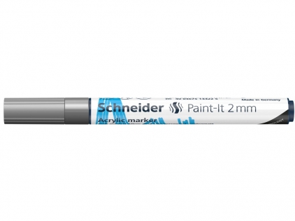 Markere cu vopsea, creta, speciale Marker cu vopsea acrilică Paint-It 310 2 mm Schneider Argintiu