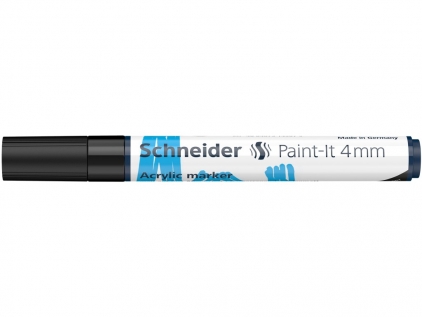 Markere cu vopsea, creta, speciale Marker cu vopsea acrilică Paint-It 320 4 mm Schneider Negru