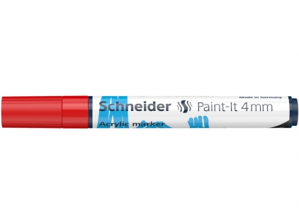 Markere cu vopsea, creta, speciale Marker cu vopsea acrilică Paint-It 320 4 mm Schneider Rosu