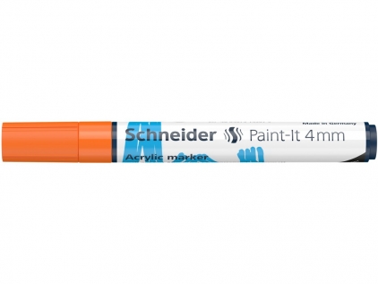  Marker cu vopsea acrilică Paint-It 320 4 mm Schneider Portocaliu