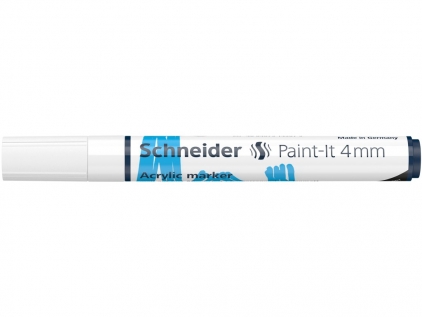 Markere cu vopsea, creta, speciale Marker cu vopsea acrilică Paint-It 320 4 mm Schneider Alb