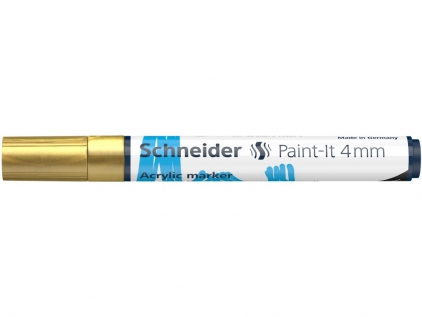  Marker cu vopsea acrilică Paint-It 320 4 mm Schneider Auriu