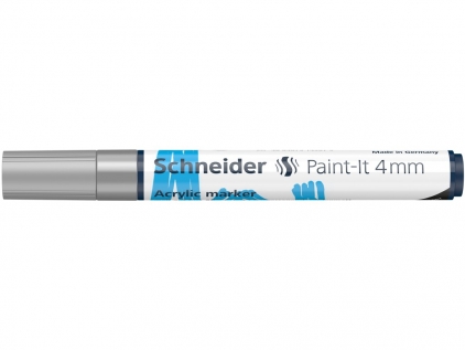  Marker cu vopsea acrilică Paint-It 320 4 mm Schneider Argintiu