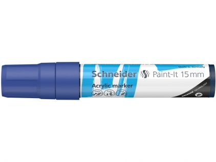 Markere cu vopsea, creta, speciale Marker cu vopsea acrilică Paint-It 330 15 mm Schneider albastru
