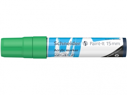 Markere cu vopsea, creta, speciale Marker cu vopsea acrilică Paint-It 330 15 mm Schneider verde