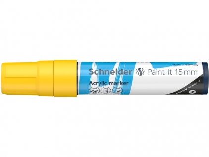  Marker cu vopsea acrilică Paint-It 330 15 mm Schneider galben