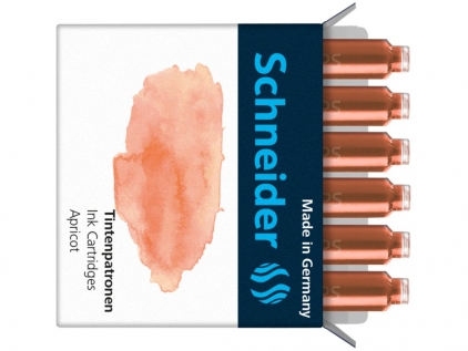 Stilouri Schneider, pixuri, rezerve Rezerve stilou Schneider 6 patroane cerneala Apricot