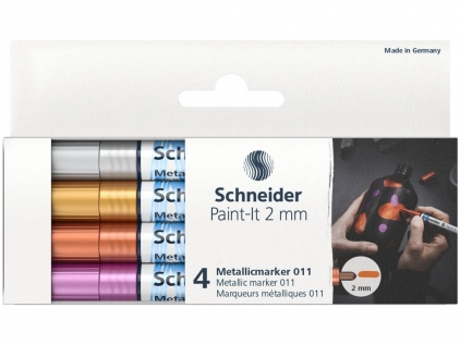 Markere cu vopsea, creta, speciale Marker metalic Schneider Paint-It 011 2 mm 4 buc/set 1