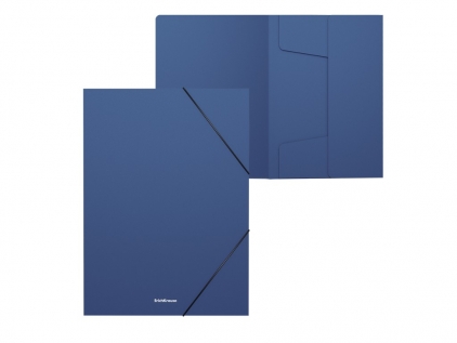  Mapă plastic A4 cu elastic 30 mm Matt Classic Erich Krause albastru