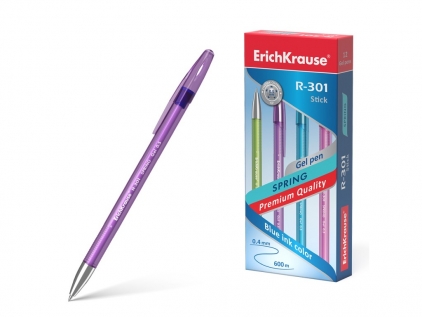  Pix cu gel 0.5 mm R-301 Spring Stick Erich Krause albastru