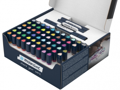 Markere cu vopsea, creta, speciale Twinmarker Schneider Paint-It 040 72 buc/set culori asortate