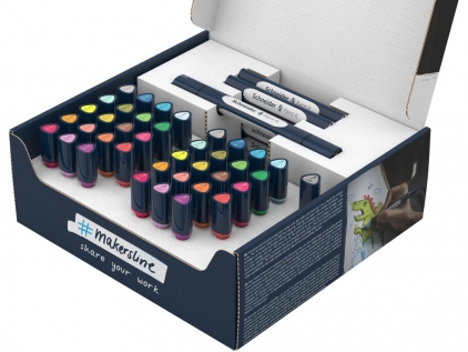Markere Schneider, markere evidentiatoare Twinmarker Schneider Paint-It 040 52 buc/set culori asortate