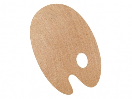 Acuarele, pensule, materiale pictura Paletă pictură lemn Kreul Solo Goya ovală 20 x 30 cm