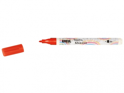 Markere cu vopsea, creta, speciale Marker textile F 1-2 mm Kreul Red