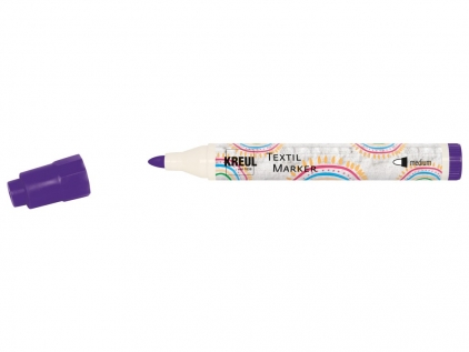 Markere cu vopsea, creta, speciale Marker textile M 2-4 mm Kreul Violet