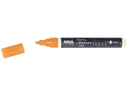 Markere cu vopsea, creta, speciale Marker textile M 2-4 mm Opak Kreul Orange