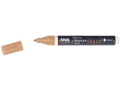 Markere cu vopsea, creta, speciale Marker textile M 2-4 mm Opak Kreul Copper