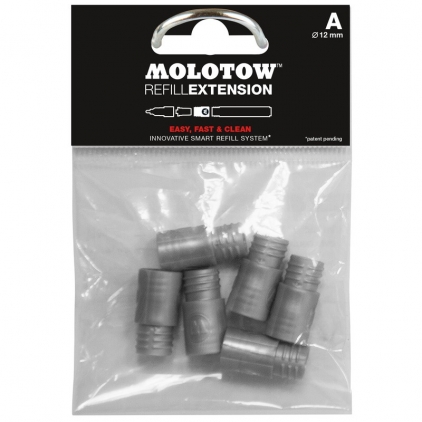 Markere permanente Refill Extension Series A ⌀ 12 mm 6 buc Molotow