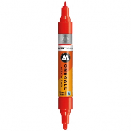 Markere permanente Marker acrilic One4All™ Acrylic Twin 1,5-4 mm traffic red Molotow