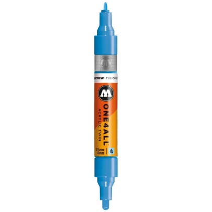 Markere permanente Marker acrilic One4All™ Acrylic Twin 1,5-4 mm shock blue middle Molotow