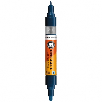 Markere cu vopsea, creta, speciale Marker acrilic One4All™ Acrylic Twin 1,5-4 mm petrol Molotow