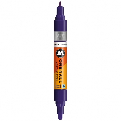 Markere cu vopsea, creta, speciale Marker acrilic One4All™ Acrylic Twin 1,5-4 mm violet dark Molotow