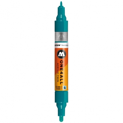 Markere cu vopsea, creta, speciale Marker acrilic One4All™ Acrylic Twin 1,5-4 mm lagoon blue Molotow