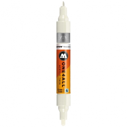 Markere cu vopsea, creta, speciale Marker acrilic One4All™ Acrylic Twin 1,5-4 mm nature white Molotow