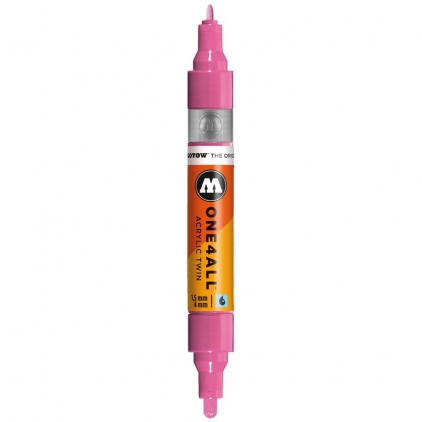 Markere cu vopsea, creta, speciale Marker acrilic One4All™ Acrylic Twin 1,5-4 mm fuchsia pink Molotow