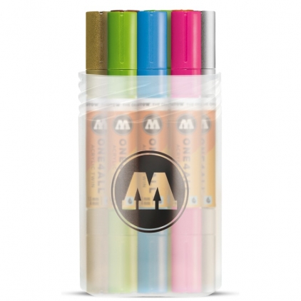 Markere cu vopsea, creta, speciale Marker acrilic One4All™ Acrylic Twin Main-Kit 2 – 12er Box Molotow