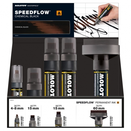 Markere permanente SpeedFlow Display Set Marker Collection Molotow