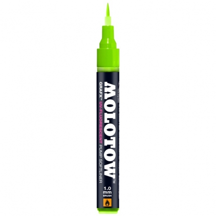 Markere cu vopsea, creta, speciale Marker reîncărcabil UV-Fluorescent Pump Softliner 1 mm green Molotow