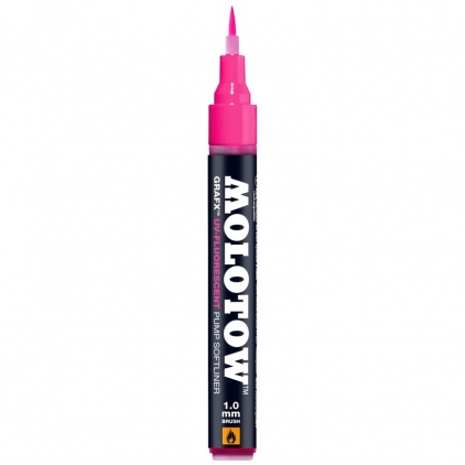 Markere cu vopsea, creta, speciale Marker reîncărcabil UV-Fluorescent Pump Softliner 1 mm pink Molotow