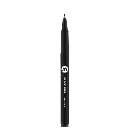 Markere cu vopsea, creta, speciale Blackliner Brush Molotow S black