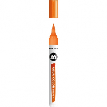 Markere cu vopsea, creta, speciale Brush pen Aqua Color Brush 003 orange
