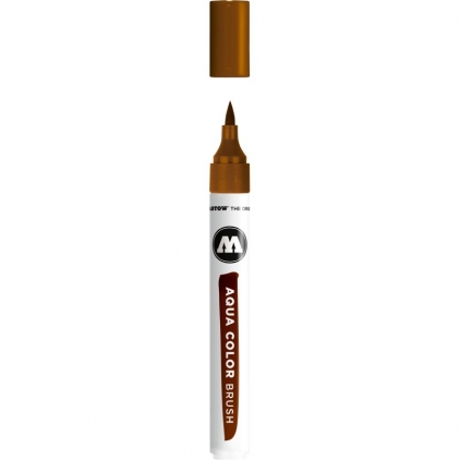 Markere cu vopsea, creta, speciale Brush pen Aqua Color Brush 019 brown