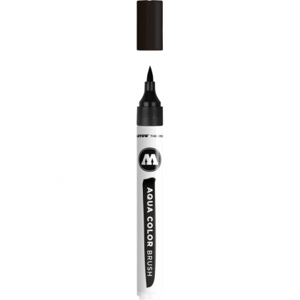 Markere cu vopsea, creta, speciale Brush pen Aqua Color Brush 022 deep black