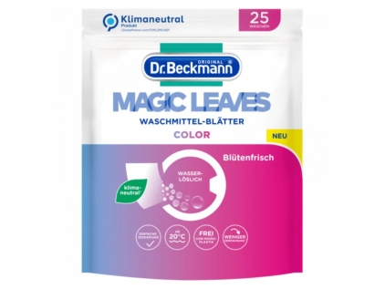 Detergenti rufe si vase Detergent de rufe benzi-foi Dr. Beckmann, Magic Leaves, 25 spălări Color