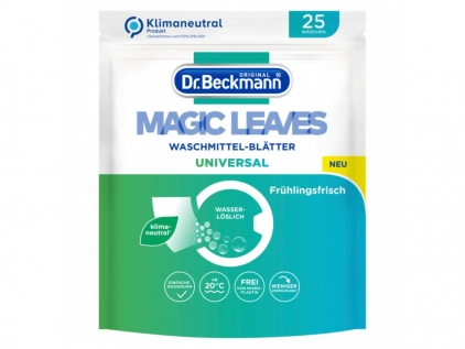 Detergenti rufe si vase Detergent de rufe benzi-foi Dr. Beckmann, Magic Leaves, 25 spălări Universal