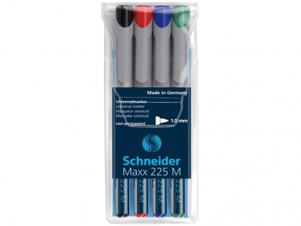 Markere Schneider, markere evidentiatoare Marker Schneider Maxx 225 S 1.0 mm marker nepermanent OHP 4 buc/set